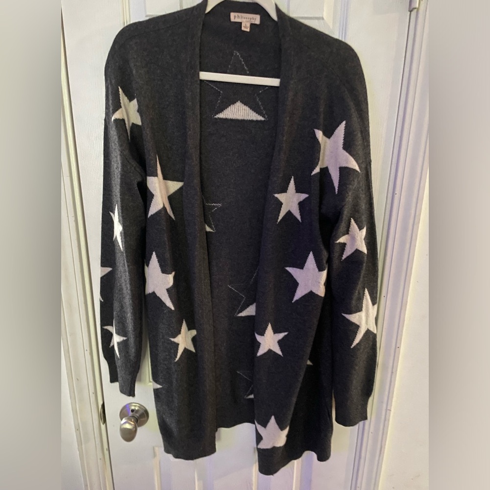 Cashmere sweater jacket